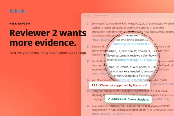 Reviewer 2 Wants More Evidence: Answering Peer Review Without Starting Over