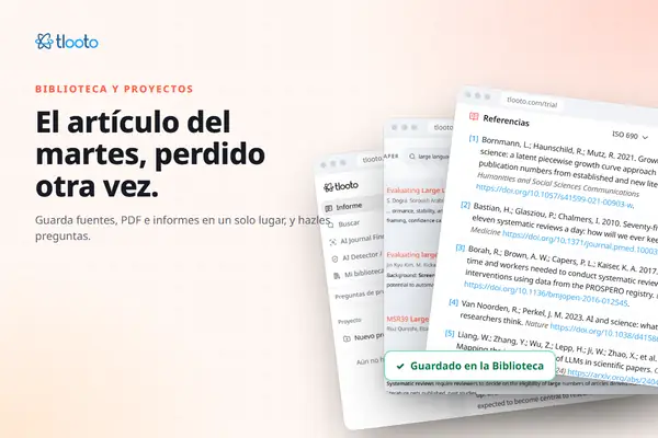 El artículo que encontraste el martes pasado: Biblioteca y Proyectos en tlooto