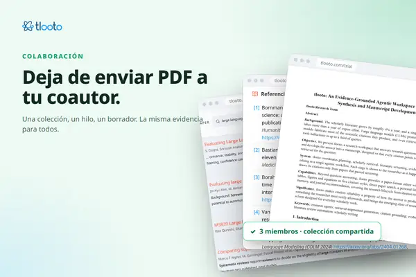 Deja de enviar PDF a tu coautor por correo: colecciones e hilos compartidos