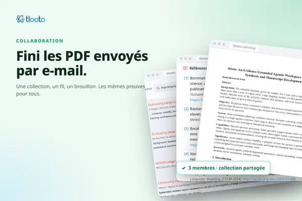 Arrêtez d’envoyer des PDF par e-mail à vos coauteurs : collections et fils partagés