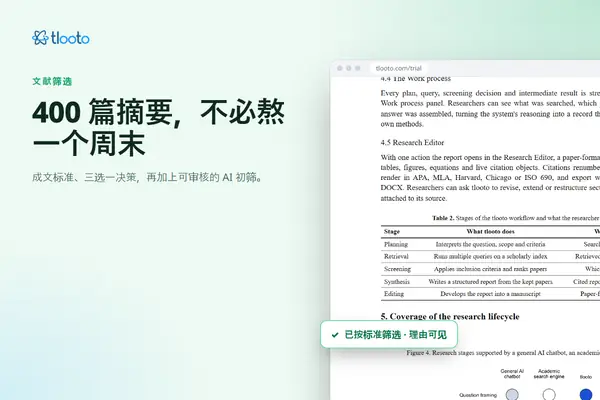 筛选 400 篇摘要，不再搭上整个周末